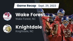 Recap: Wake Forest  vs. Knightdale  2023