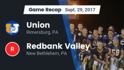 Recap: Union  vs. Redbank Valley  2017