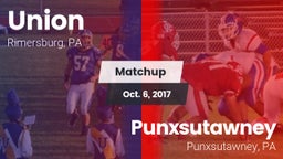 Matchup: Union  vs. Punxsutawney  2017