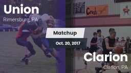 Matchup: Union  vs. Clarion  2017
