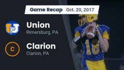 Recap: Union  vs. Clarion  2017