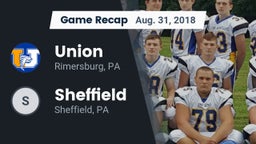 Recap: Union  vs. Sheffield  2018