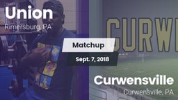 Matchup: Union  vs. Curwensville  2018
