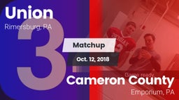 Matchup: Union  vs. Cameron County  2018