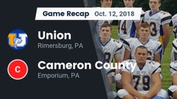 Recap: Union  vs. Cameron County  2018
