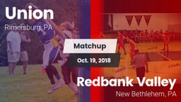 Matchup: Union  vs. Redbank Valley  2018