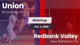 Matchup: Union  vs. Redbank Valley  2020