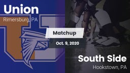 Matchup: Union  vs. South Side  2020