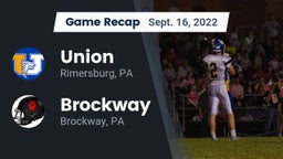 Recap: Union  vs. Brockway  2022
