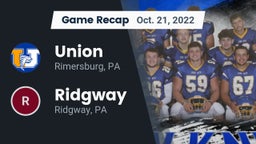 Recap: Union  vs. Ridgway  2022