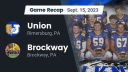Recap: Union  vs. Brockway  2023