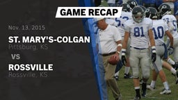 Recap: St. Mary's-Colgan  vs. Rossville  2015