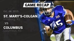 Recap: St. Mary's-Colgan  vs. Columbus  2015