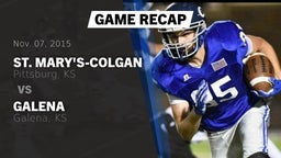 Recap: St. Mary's-Colgan  vs. Galena  2015