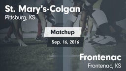 Matchup: St. Mary's-Colgan vs. Frontenac  2016