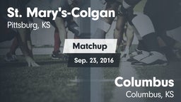 Matchup: St. Mary's-Colgan vs. Columbus  2016