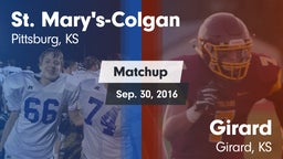 Matchup: St. Mary's-Colgan vs. Girard  2016