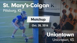 Matchup: St. Mary's-Colgan vs. Uniontown  2016