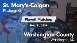 Matchup: St. Mary's-Colgan vs. Washington County  2016