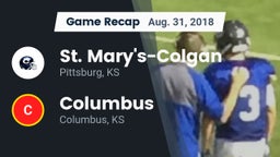 Recap: St. Mary's-Colgan  vs. Columbus  2018