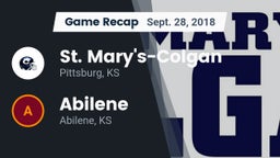 Recap: St. Mary's-Colgan  vs. Abilene  2018