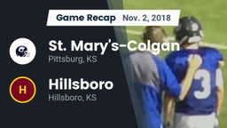 Recap: St. Mary's-Colgan  vs. Hillsboro  2018