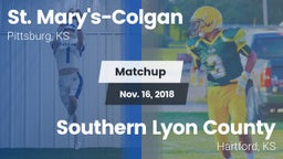 Matchup: St. Mary's-Colgan vs. Southern Lyon County 2018