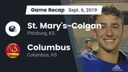 Recap: St. Mary's-Colgan  vs. Columbus  2019