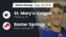 Recap: St. Mary's-Colgan  vs. Baxter Springs   2019