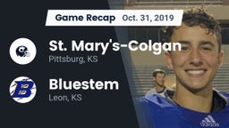 Recap: St. Mary's-Colgan  vs. Bluestem  2019