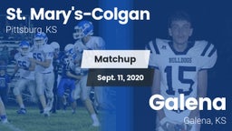 Matchup: St. Mary's-Colgan vs. Galena  2020