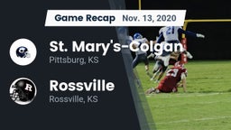 Recap: St. Mary's-Colgan  vs. Rossville  2020