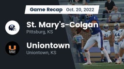 Recap: St. Mary's-Colgan  vs. Uniontown  2022