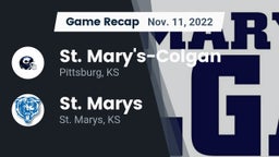 Recap: St. Mary's-Colgan  vs. St. Marys  2022