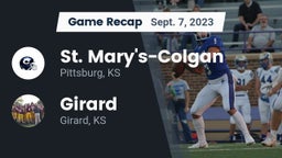 Recap: St. Mary's-Colgan  vs. Girard  2023