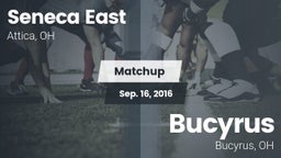 Matchup: Seneca East vs. Bucyrus  2016