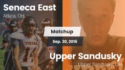 Matchup: Seneca East vs. Upper Sandusky  2016