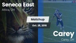 Matchup: Seneca East vs. Carey  2016