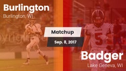 Matchup: Burlington vs. Badger  2017