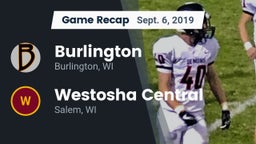 Recap: Burlington  vs. Westosha Central  2019