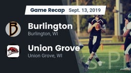 Recap: Burlington  vs. Union Grove  2019