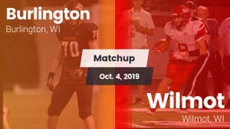 Matchup: Burlington vs. Wilmot  2019