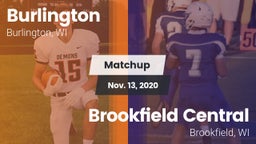 Matchup: Burlington vs. Brookfield Central  2020