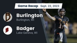 Recap: Burlington  vs. Badger  2023
