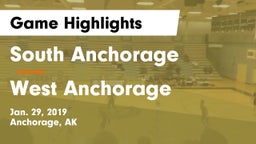 South Anchorage  vs West Anchorage  Game Highlights - Jan. 29, 2019