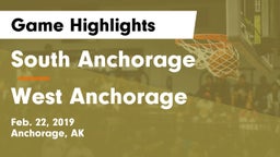 South Anchorage  vs West Anchorage  Game Highlights - Feb. 22, 2019