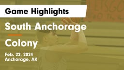 South Anchorage  vs Colony  Game Highlights - Feb. 22, 2024