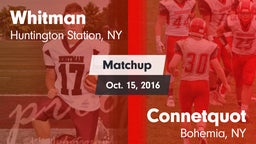 Matchup: Whitman vs. Connetquot  2016