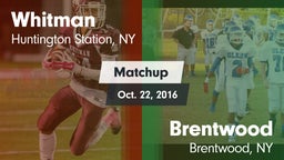 Matchup: Whitman vs. Brentwood  2016