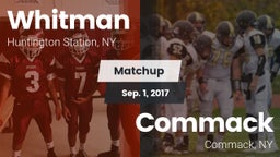 Matchup: Whitman vs. Commack  2017